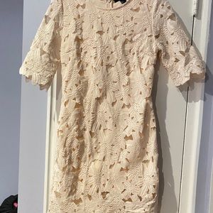 Lace Floral Print Dress Size Small